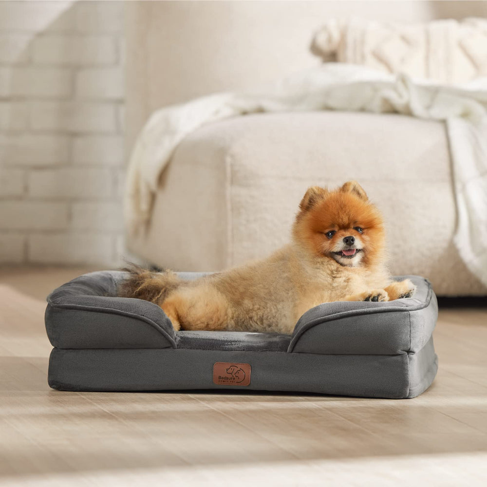 Bedsure small orthopedic dog bed setup for cozy naps and restful nights