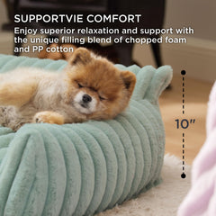 Bedsure corduroy fleece close-up highlights soft plush texture
