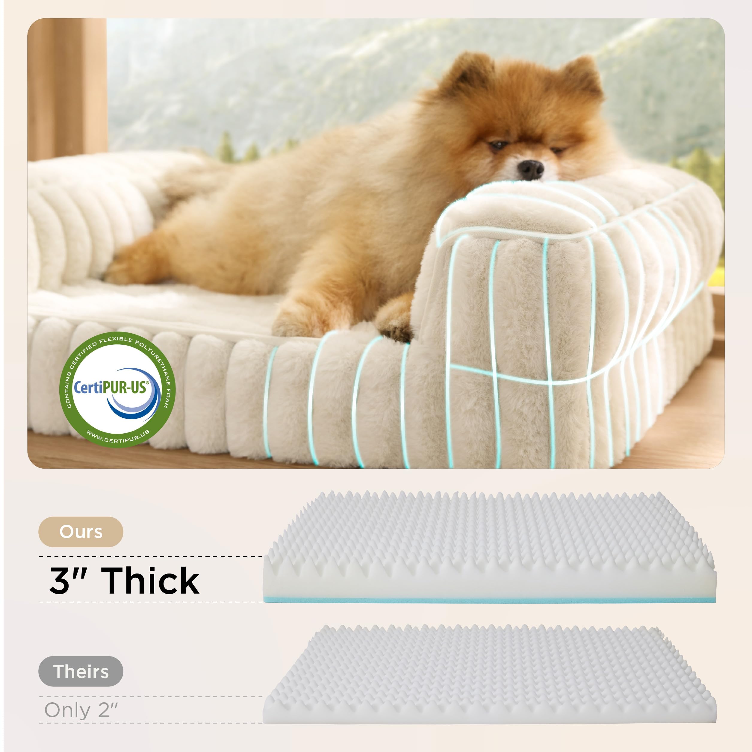 Bedsure soft faux fur with corduroy cover adds cozy modern style.