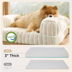 Bedsure soft faux fur with corduroy cover adds cozy modern style.