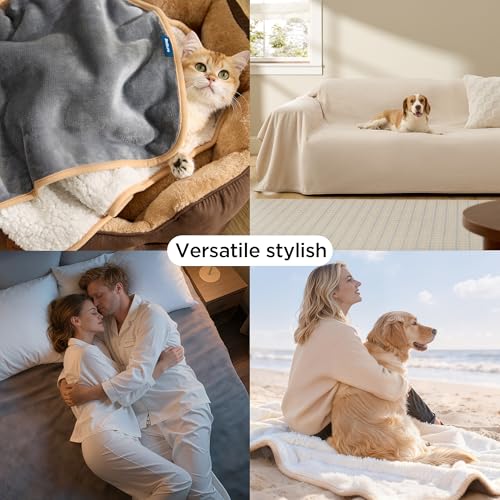 Bedsure soft plush furniture protector doubles as a comfy pet space.