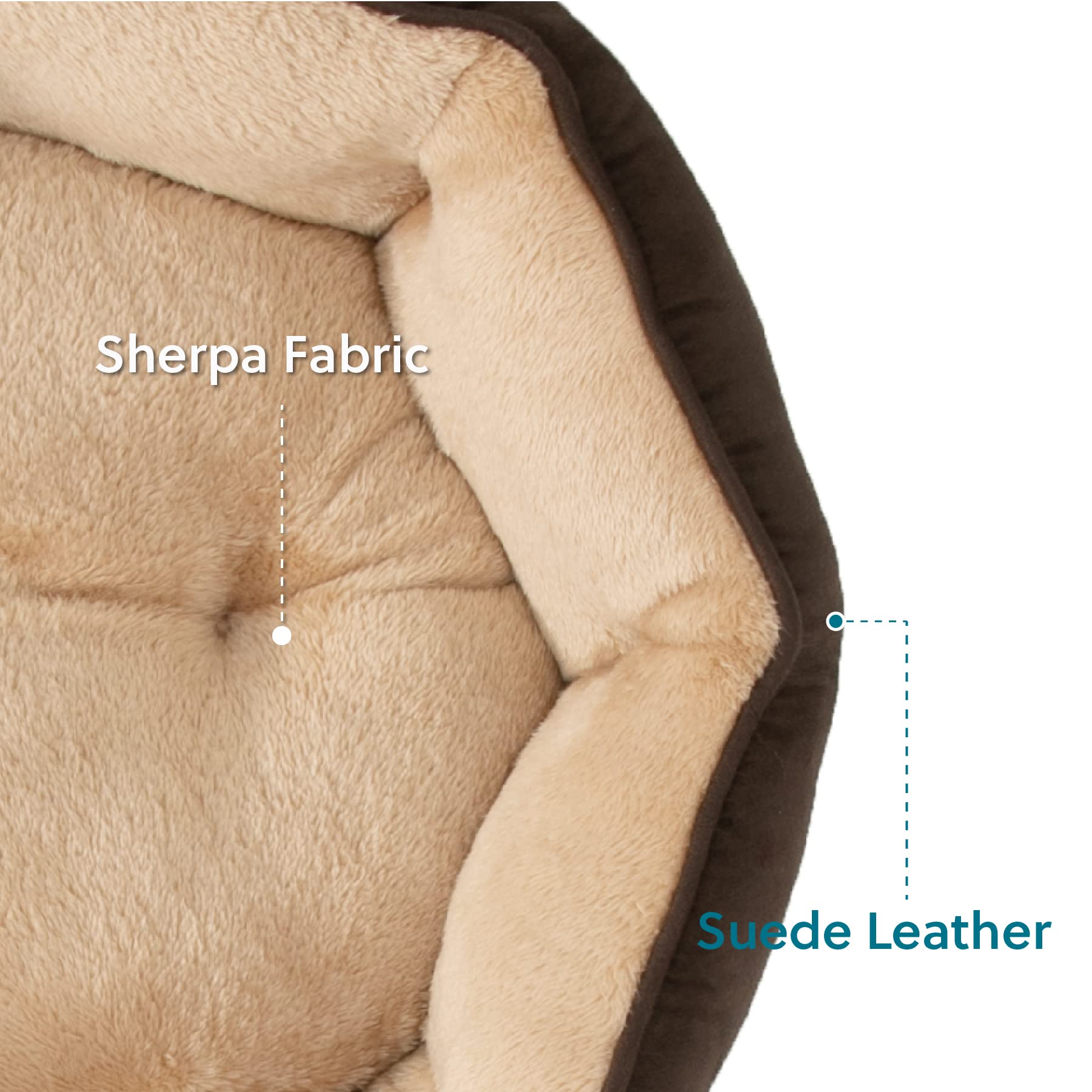 Bedsure dog bed featuring a soft sherpa surface for luxurious lounging.