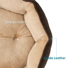 Bedsure dog bed featuring a soft sherpa surface for luxurious lounging.