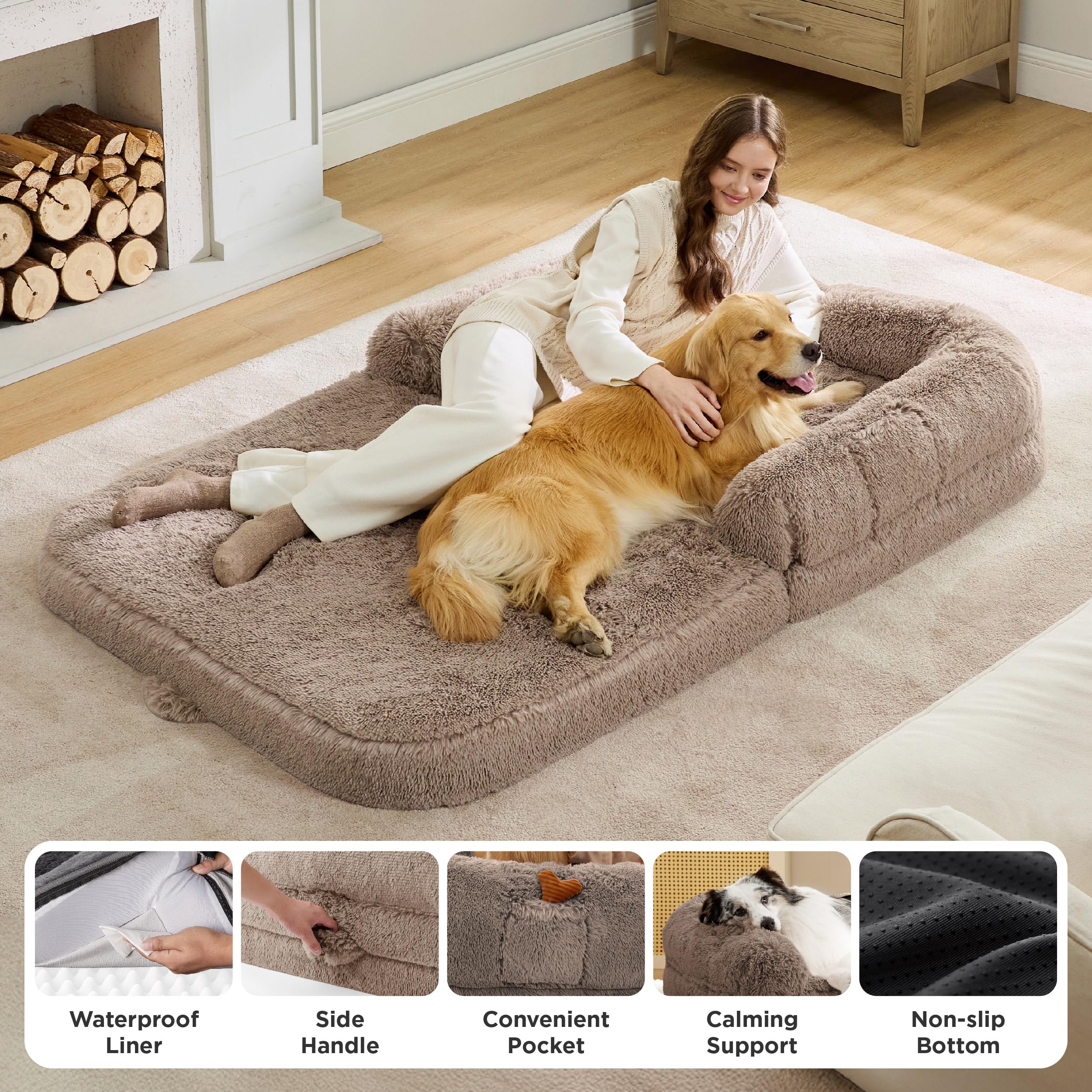 Bedsure supportive bolster head-neck comfort for secure lounging.