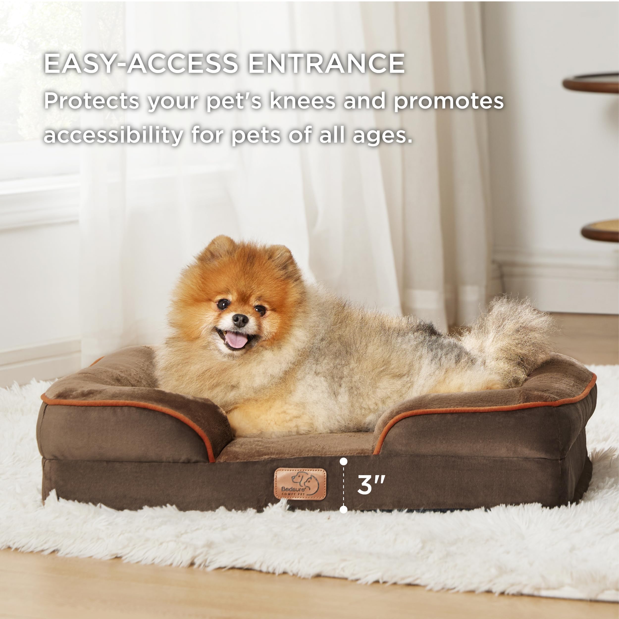Bedsure velvety flannel fabric creates a soft resting spot for pets