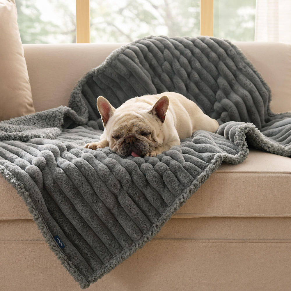 Bedsure warm grey aesthetic enhances cozy living spaces with pet comfort.