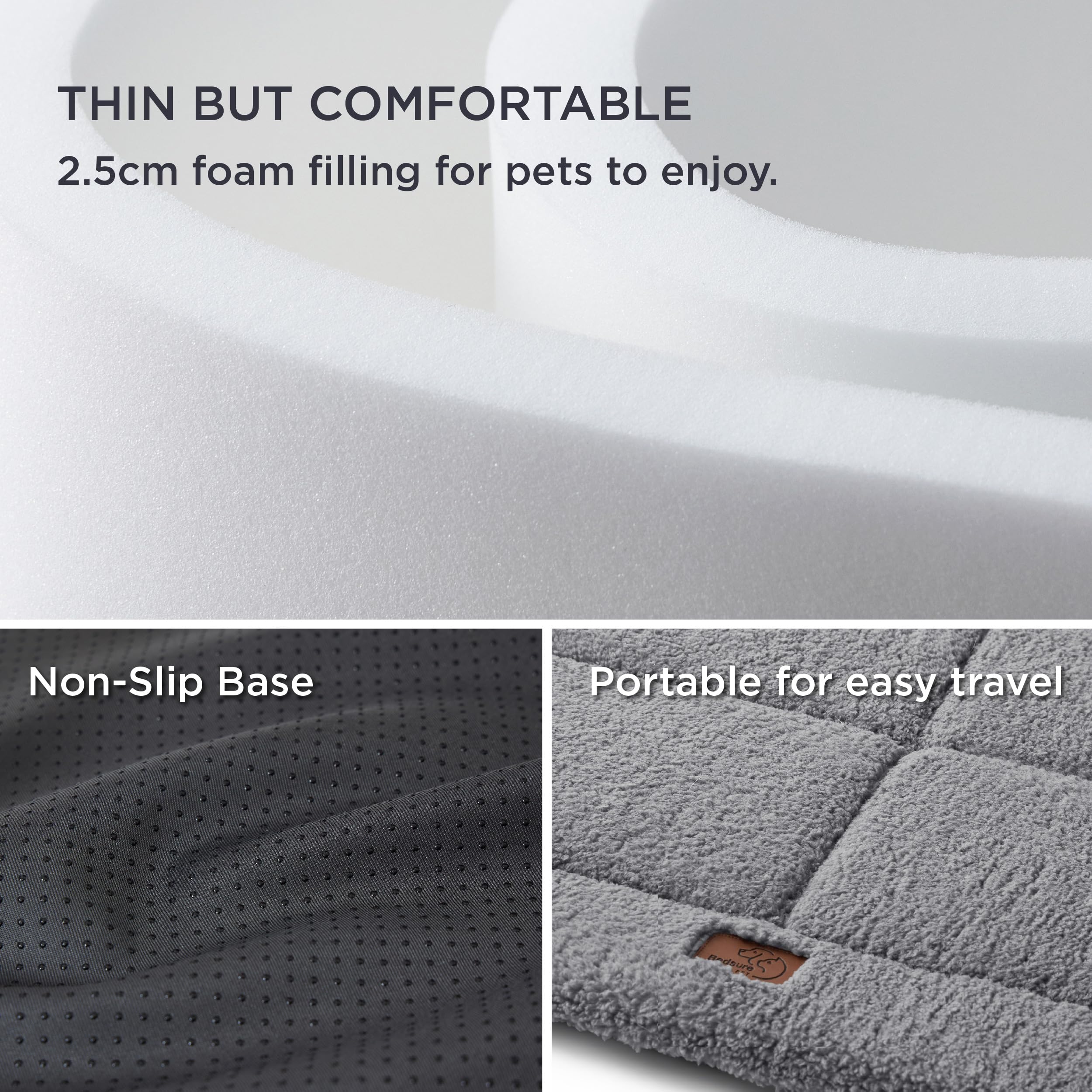 Bedsure high-density foam supports aging or arthritic pets for restful sleep