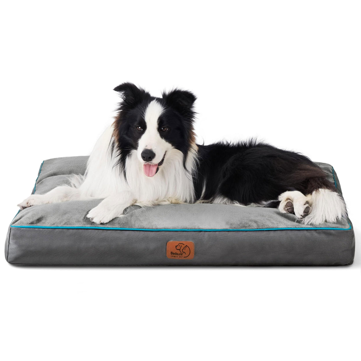 Bedsure washable dog bed large cover close-up showing plush fleece for comfort