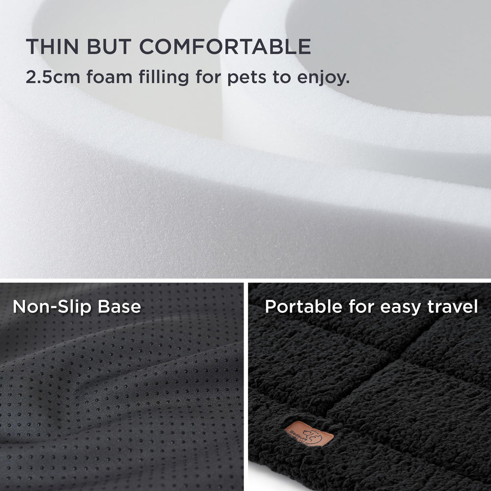 Bedsure high-density-foam focus shows durable support for aging or active dogs