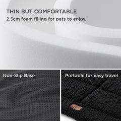 Bedsure high-density-foam focus shows durable support for aging or active dogs