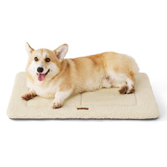 Bedsure washable dog crate bed with soft fleece top for cozy naps