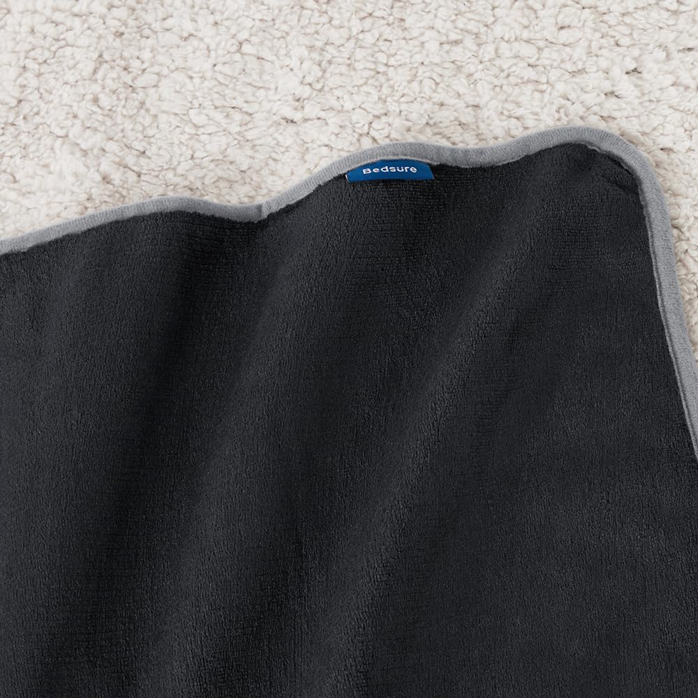 Bedsure travel-friendly blanket folded for car or hotel stay