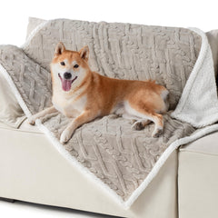 Bedsure waterproof dog blanket large-dogs protects furniture from spills.