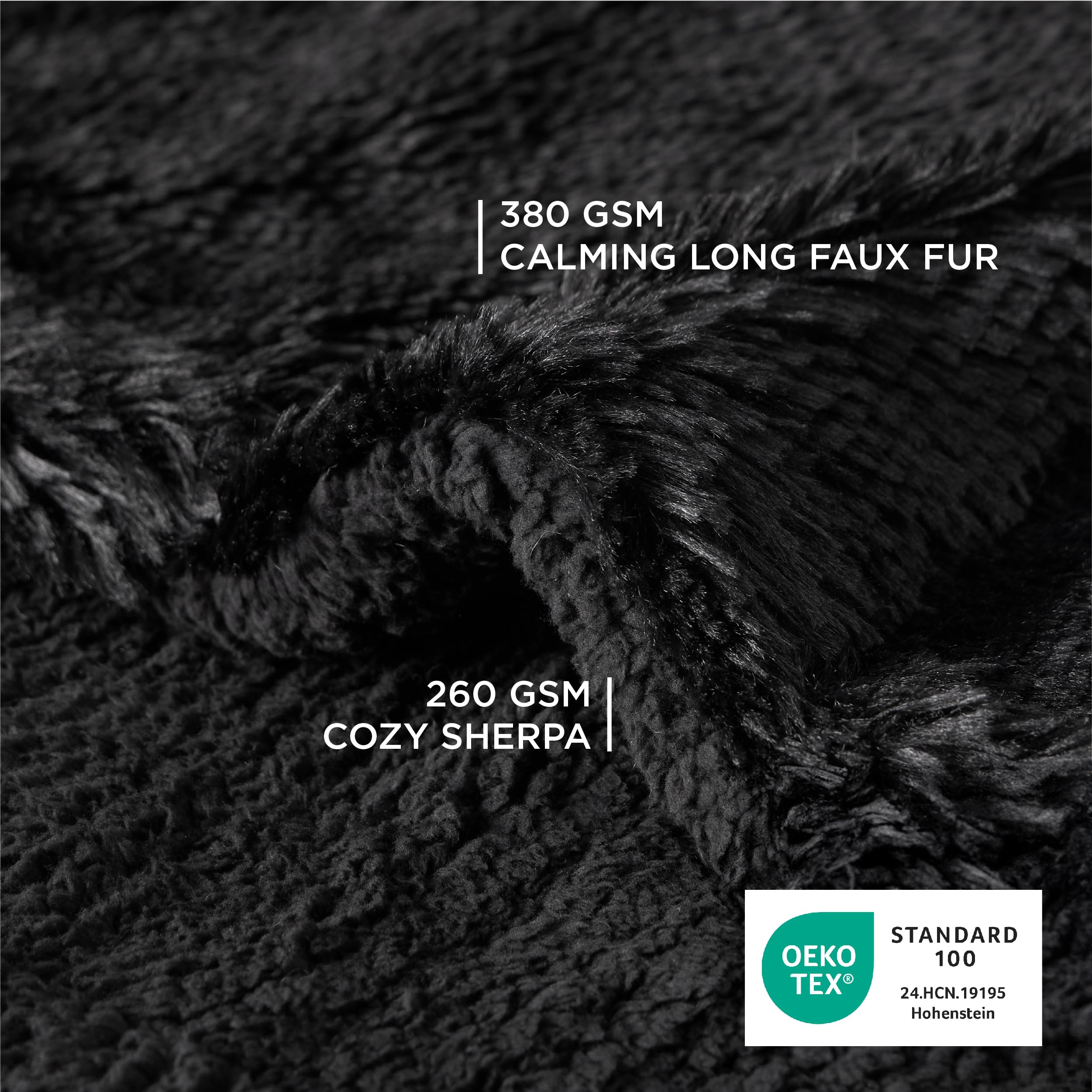 Bedsure sherpa fleece side provides soft cuddly comfort for pets