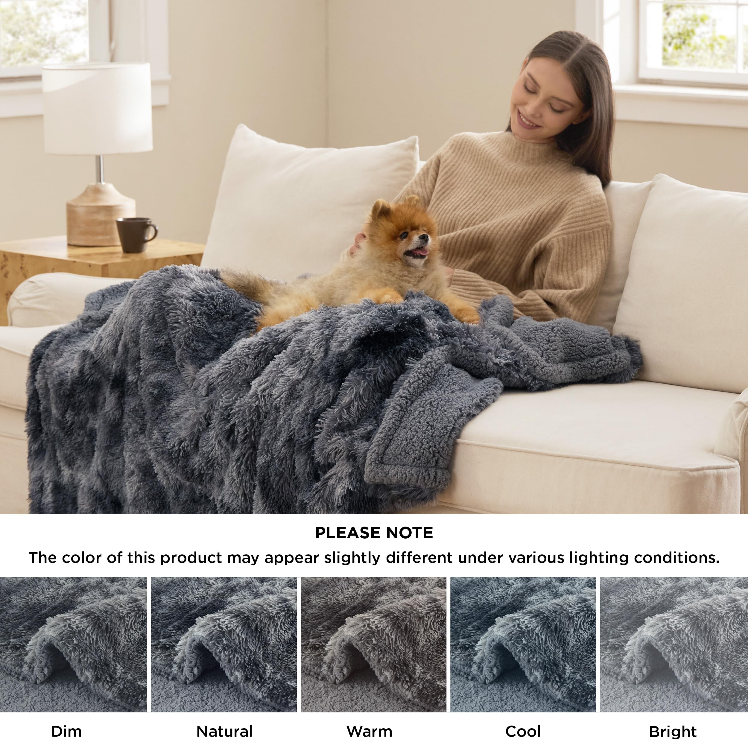 Bedsure waterproof inner lining diagram emphasizes leakproof protection during spills.