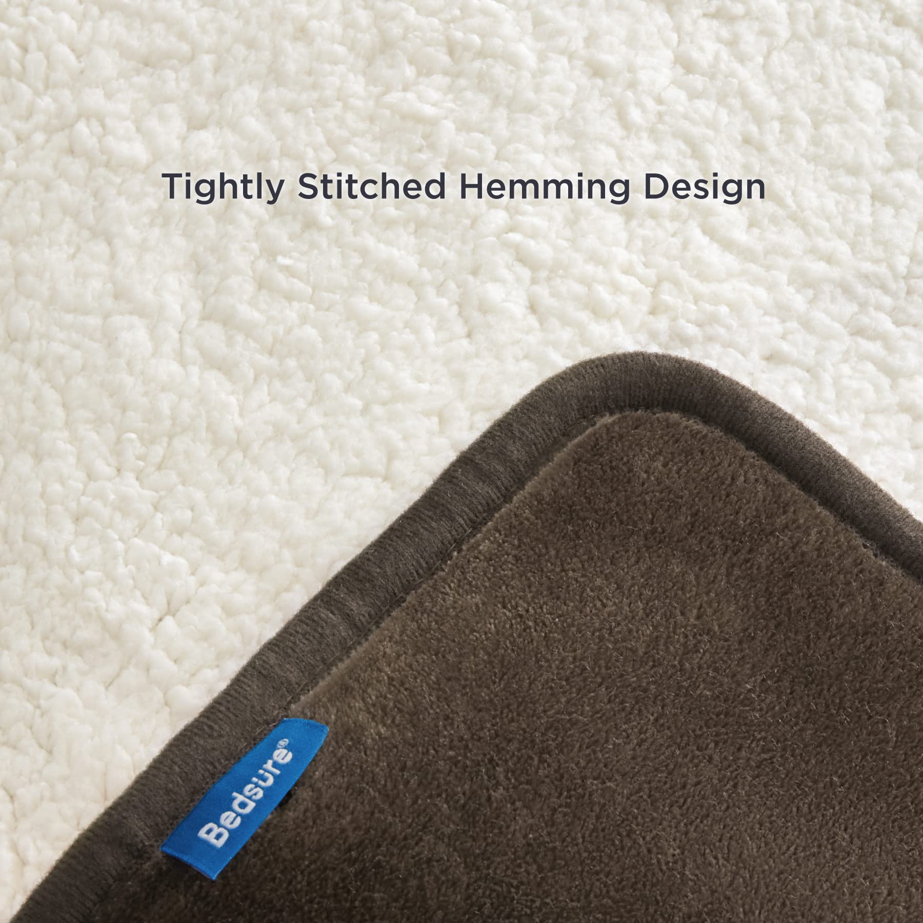 Bedsure waterproof membrane focus highlights leakproof design for liquids on surface.