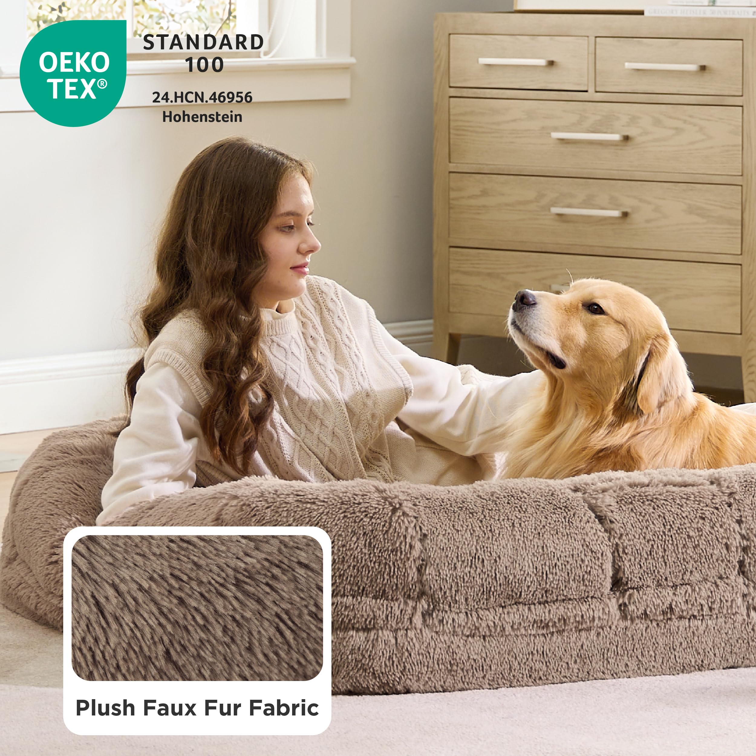 Bedsure waterproof removable cover protects foam and simplifies cleaning.