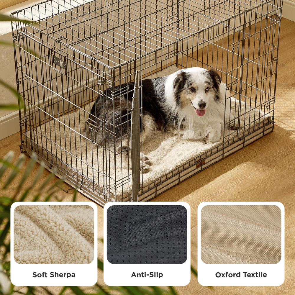 Bedsure XL dog bed anti-slip base keeps bed secure on floors.