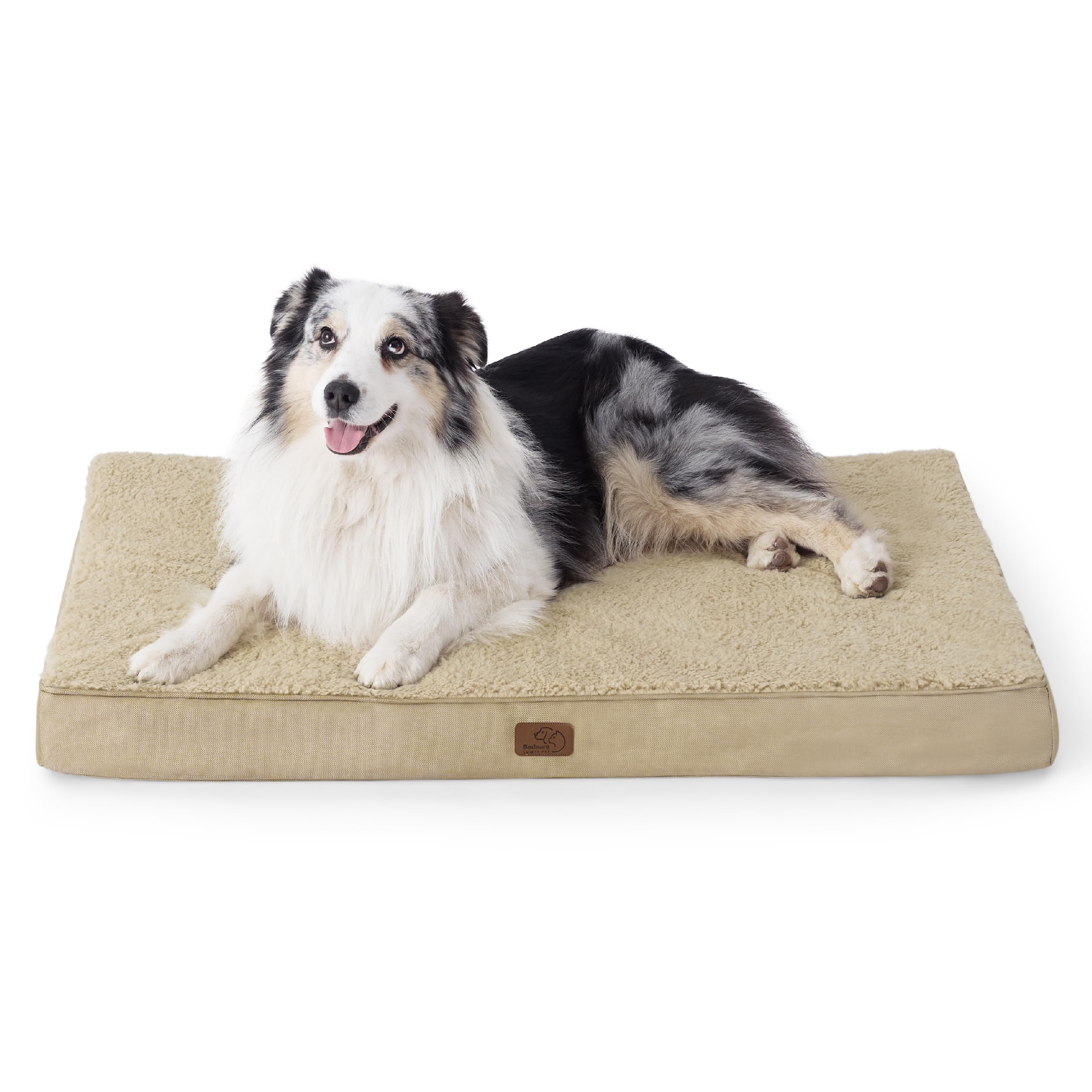 Bedsure XL dog bed crate-foam close-up shows supportive high-density foam.