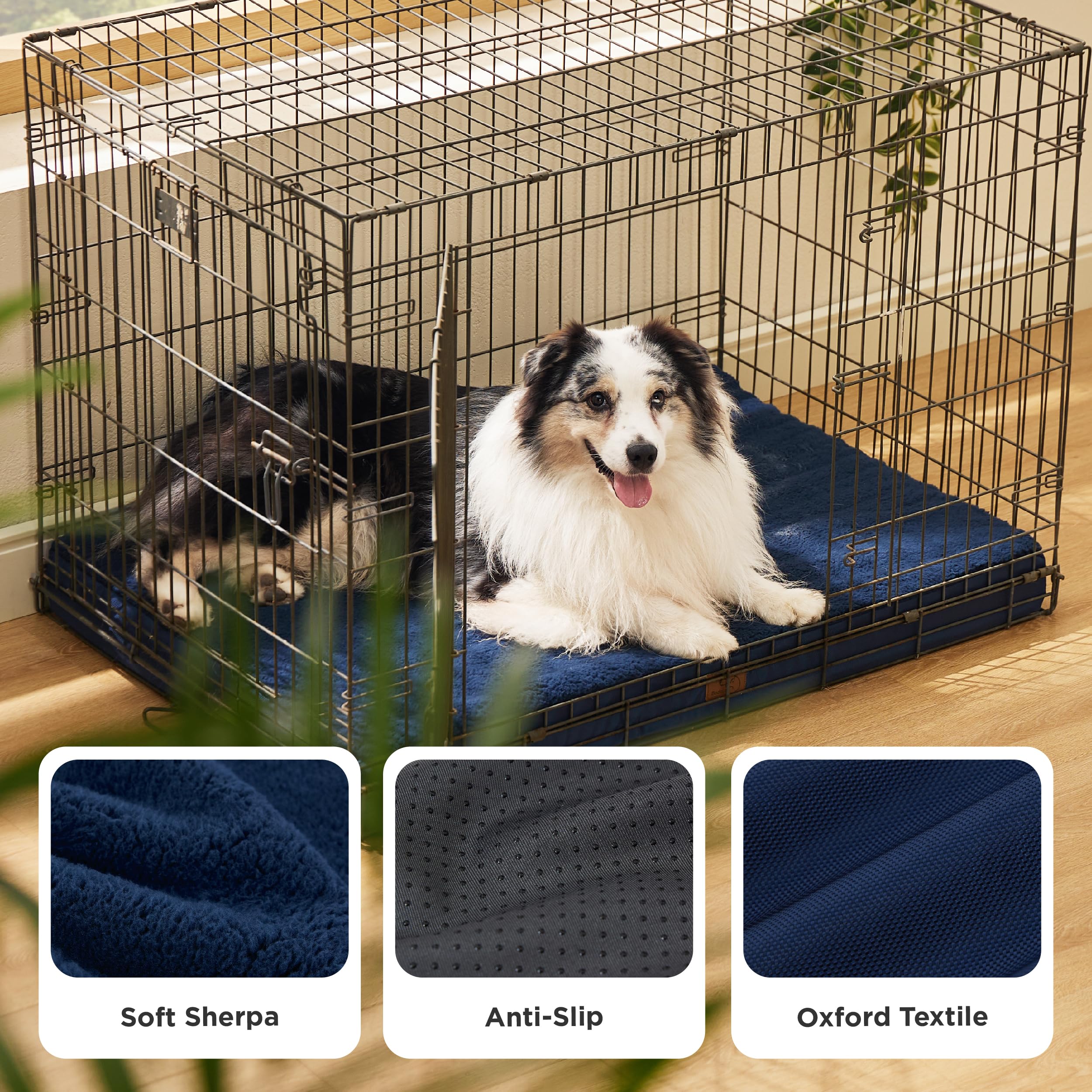 Bedsure XL dog bed foam layer detailing high-density support