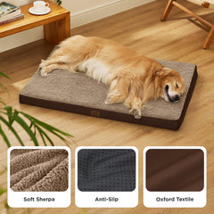 Bedsure XL dog bed size guide illustration helps find the right fit for your dog.