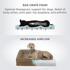 Bedsure XL orthopedic dog bed with four sided bolster for comfort