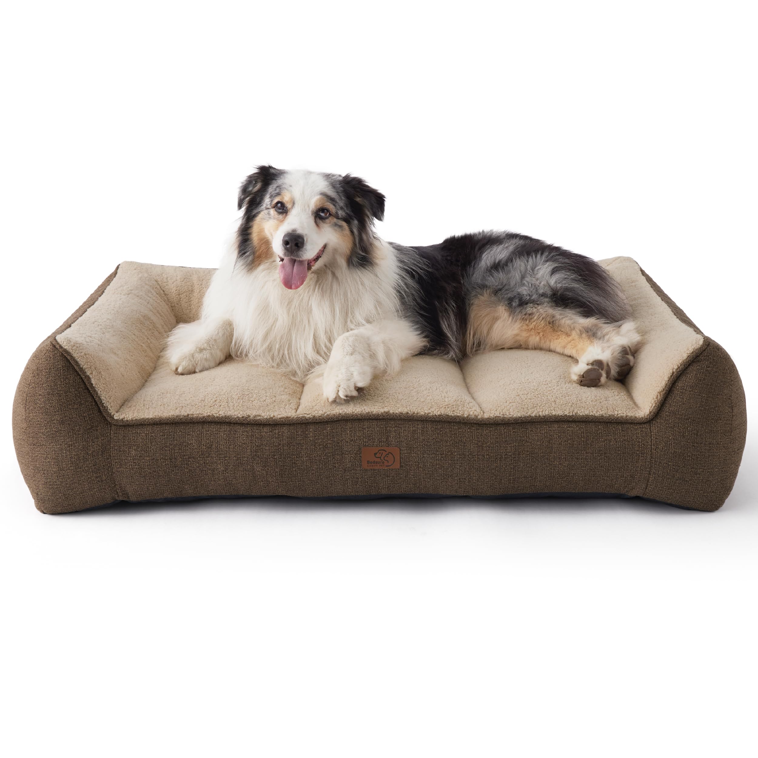 Bedsure XL orthopedic bed with thick foam-core supports joints during naps