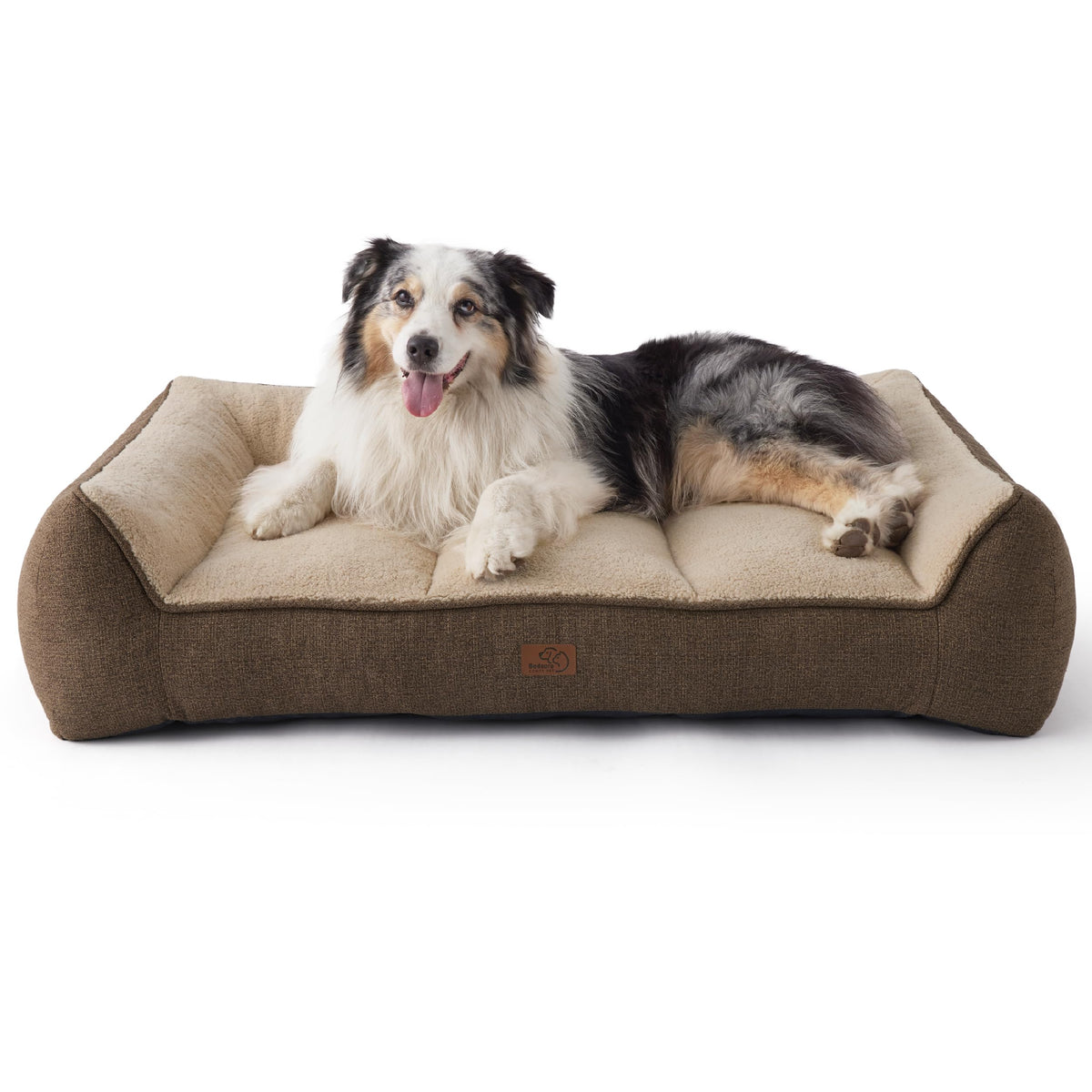 Bedsure XL orthopedic bed with thick foam-core supports joints during naps