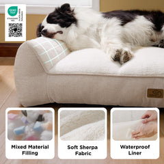 Bedsure XL orthopedic dog bed plush sherpa lining for cozy snuggles