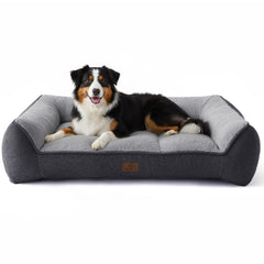 Bedsure XL Pro orthopedic dog bed front view highlights extra thick support for large dogs