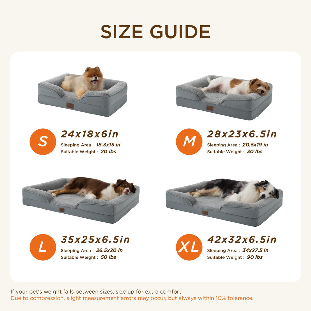 Bedsure XL dog bed bottom view shows non-slip bottom for stable placement.