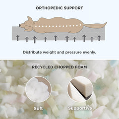 Bedsure XL bed 3-inch thick side view providing supportive cushioning