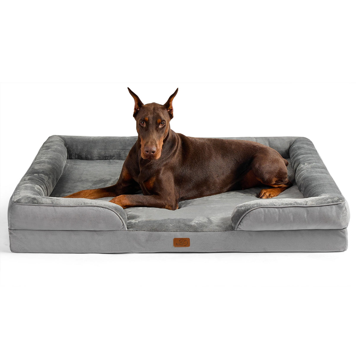 Bedsure XXL orthopedic dog bed top view showing spacious 52-inch footprint for large pets