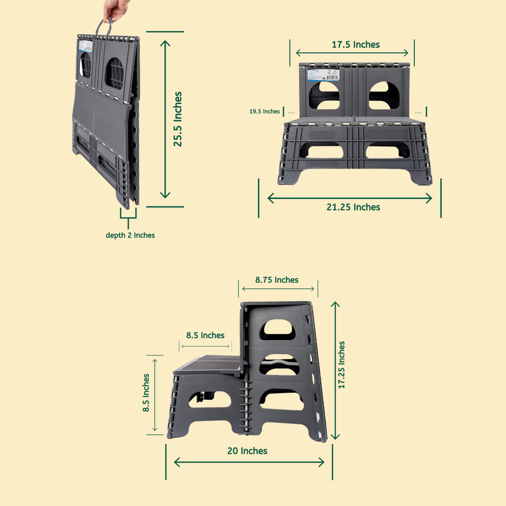 Bee Neat lightweight 5.75lb dog stairs ready for travel.