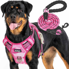 Beebiepet heavy-duty tactical dog harness nylon strap helps control powerful large dogs.