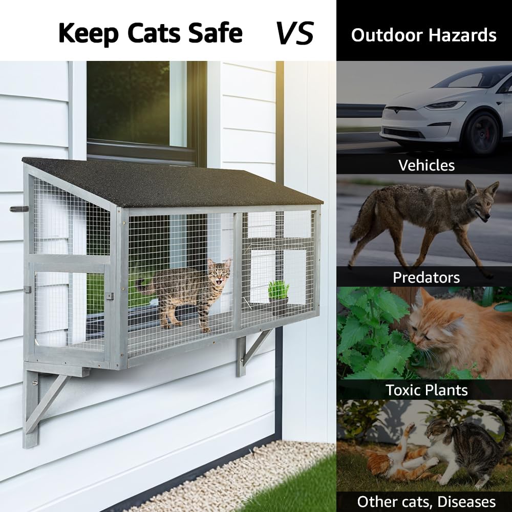 beeNbkks weather-resistant materials keep catio usable in sun or rain.