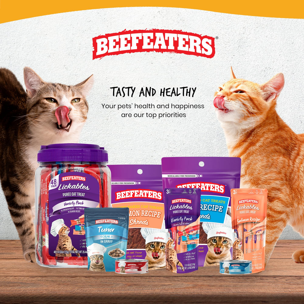 Beefeaters Lickable Puree Chicken – easy med disguise and stress-free administration.