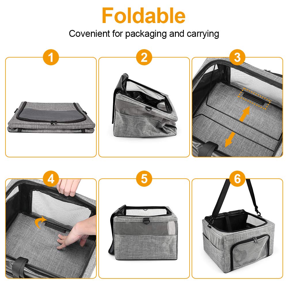 Beelike built-in safety leash and pockets for secure leash and handy storage.