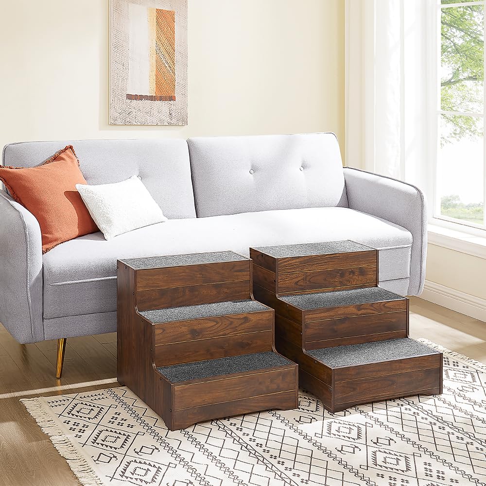 beeNbkks dog stairs furniture-style design blends with home decor