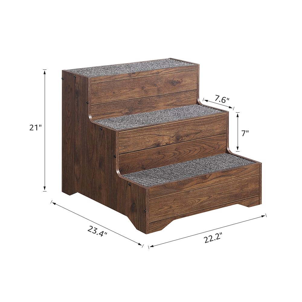 beeNbkks sturdy MDF pet ladder supports up to 150 pounds