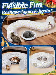 Beeplove cat tunnel bed non slip base for secure play area