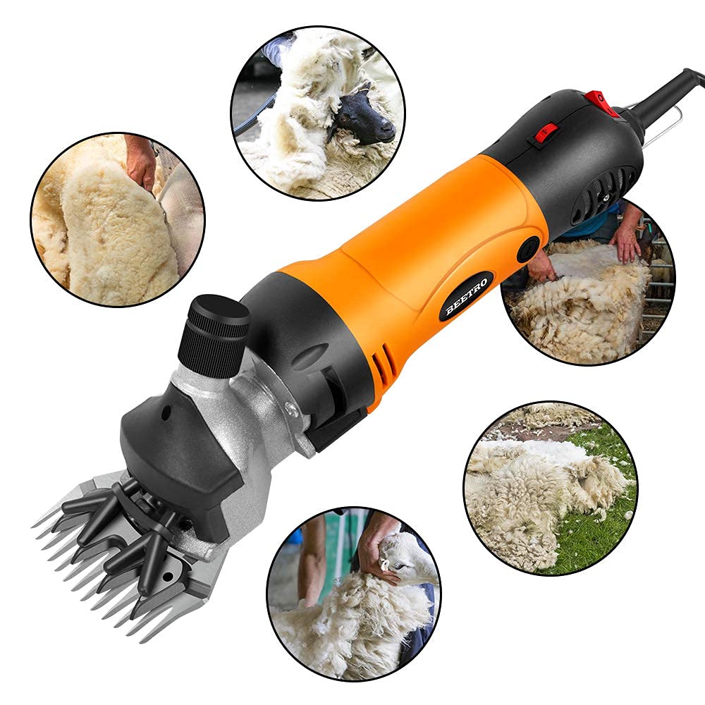 BEETRO 500W sheep shears dimensions and weight inform comfortable handling.