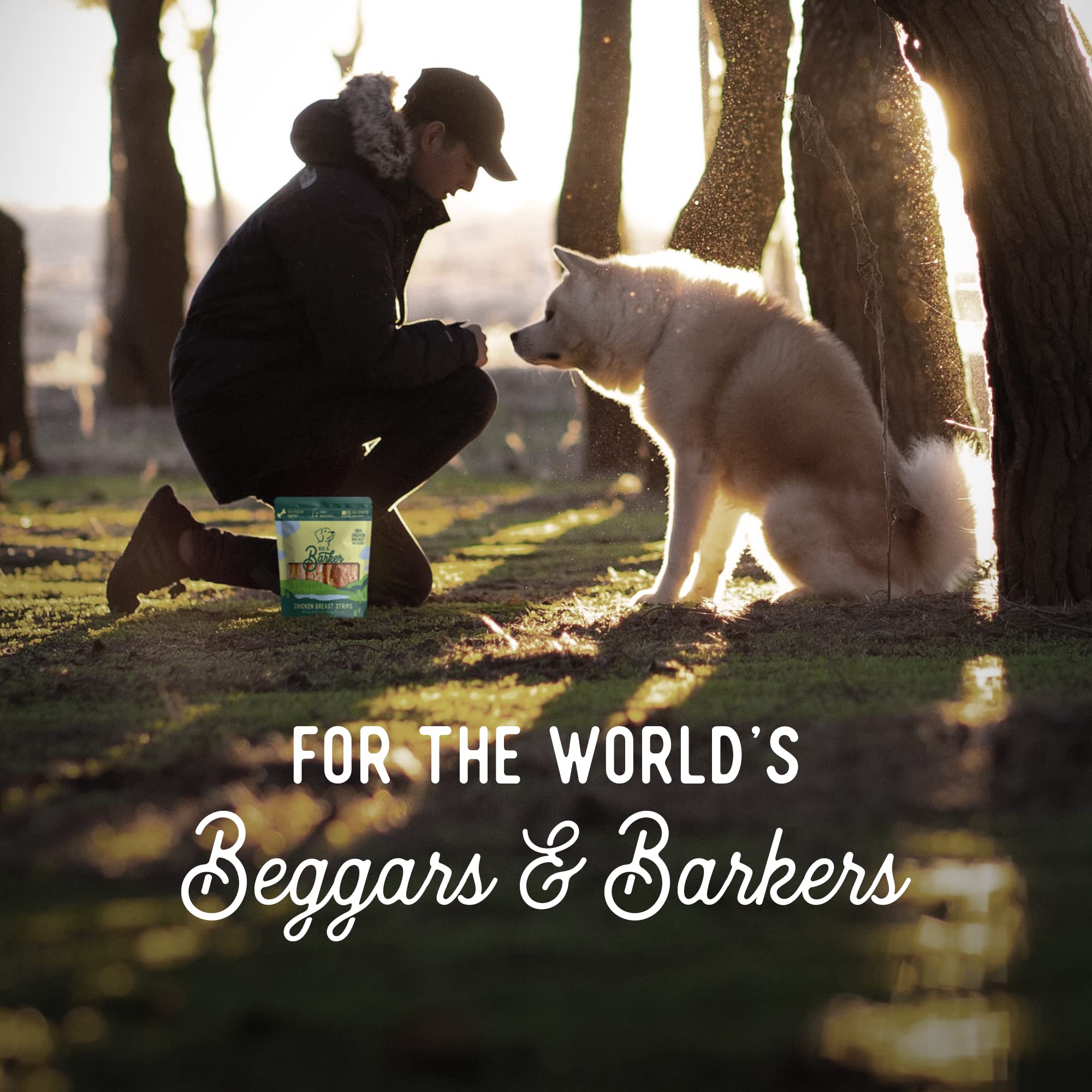 Beg & Barker human-grade dog treats symbolize premium, natural feeding