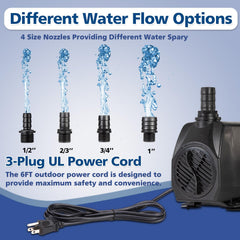 BeGreenPro 800GPH pump detachable-cleanable design simplifies maintenance and quick cleaning.