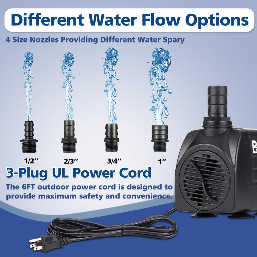 BeGreenPro submersible pump adjustable flow lets you customize water pressure.