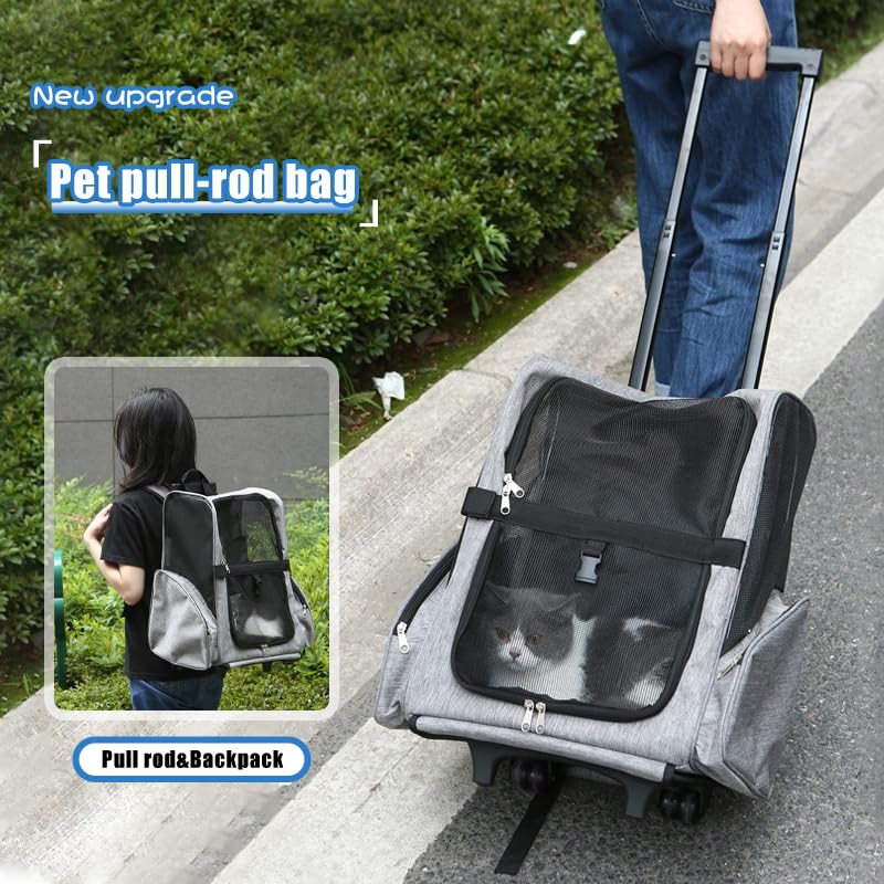 Beidingsen pet trolley bag backpack mode red versatile daily use