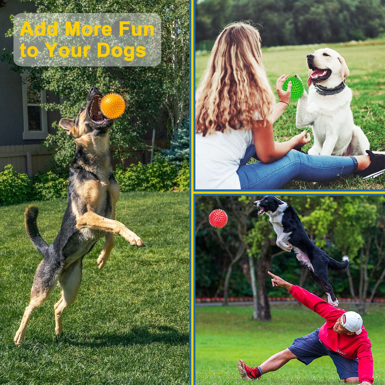 Beieverluck indoor play squeaky ball keeps dogs engaged during safe chew time.