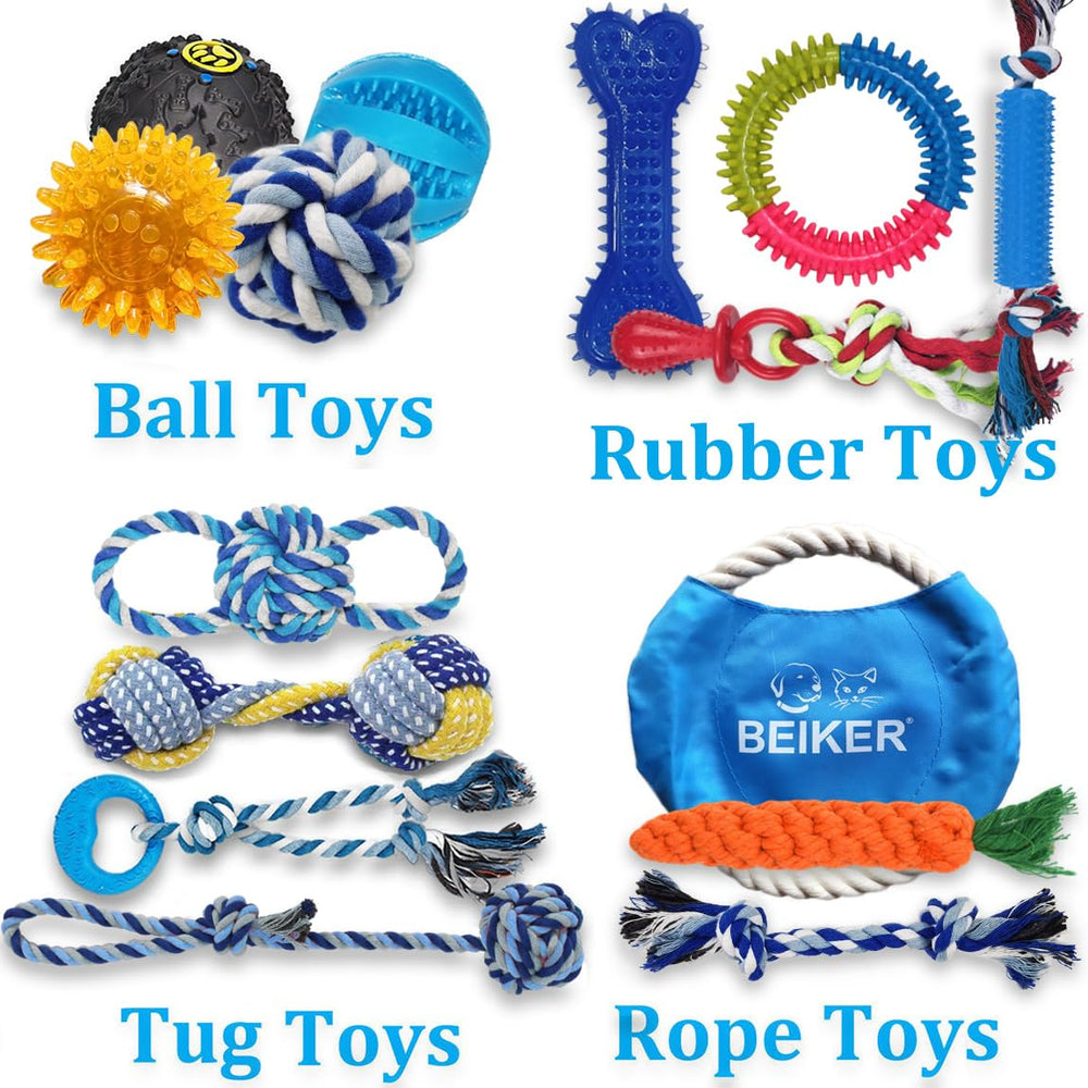 Beiker rope tug toy set promotes interactive tug games and bonding