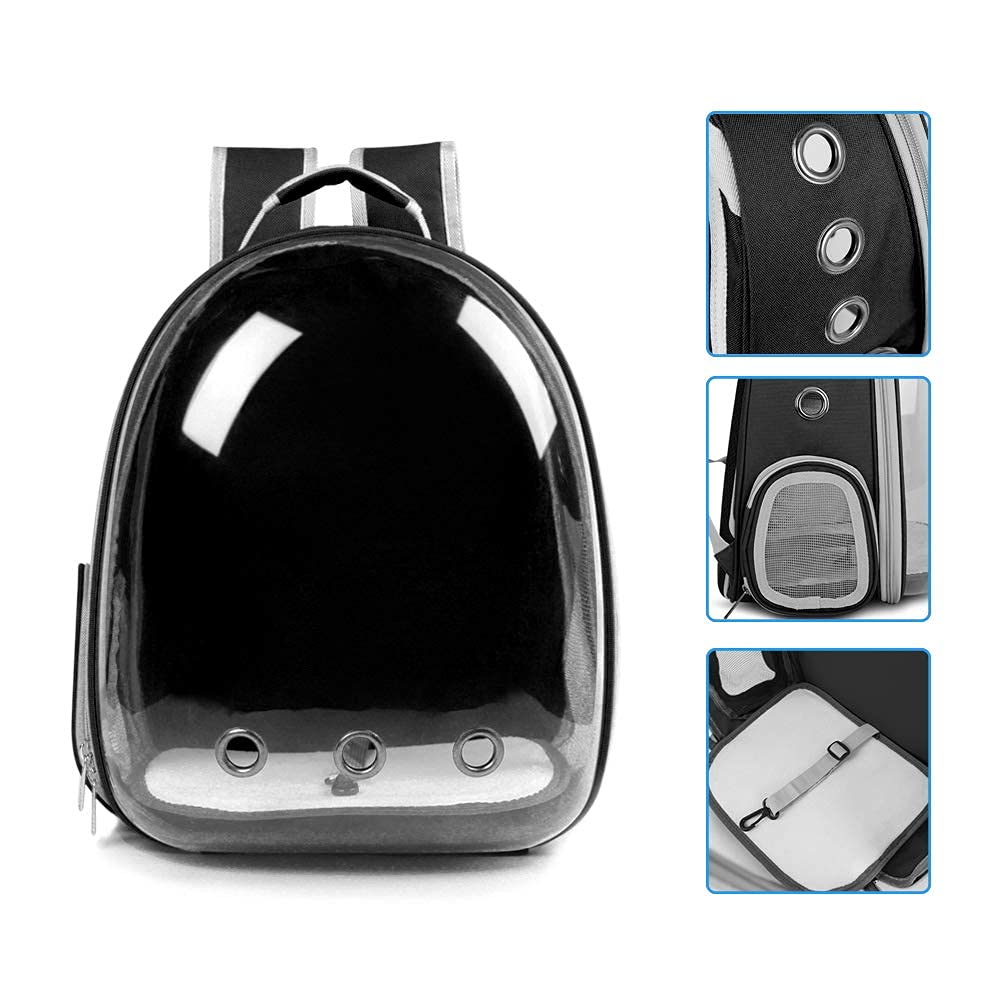 BEIKOTT cat backpack side view shows ergonomic, secure carrying design.