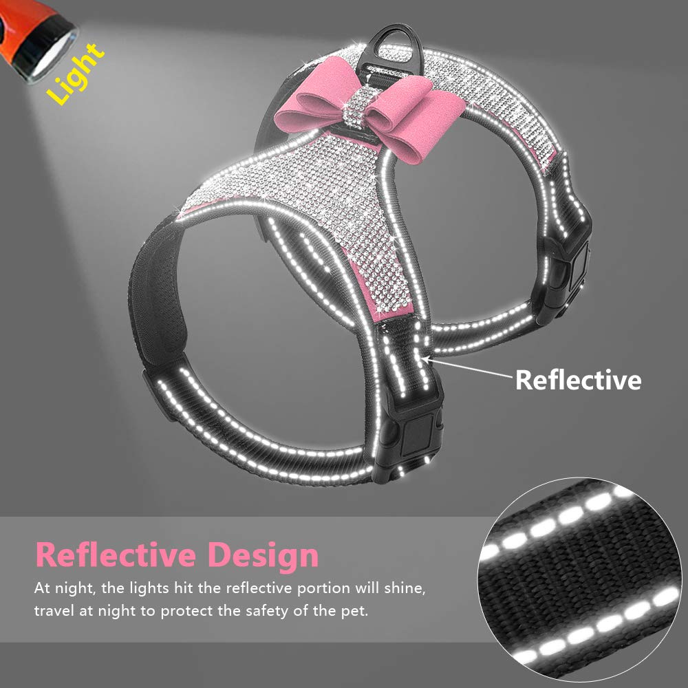 Beirui adjustable two-strap dog harness with quick-release buckles for easy on off